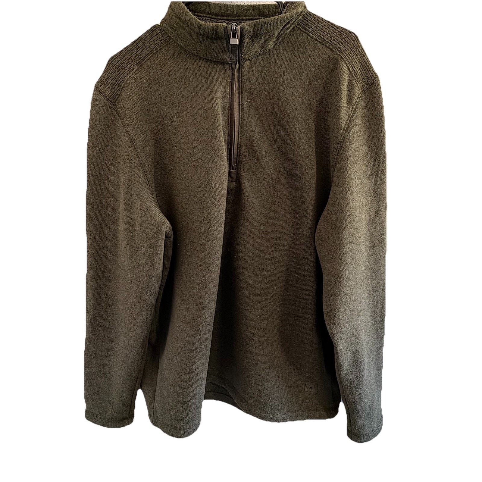 G.H. Bass Men’s Size Xl Or Tl Quarter Zip Fleece Pullover - Green